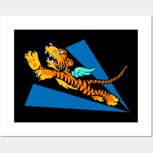 AVG Flying Tiger - Alternate Stripe Emblem Posters and Art